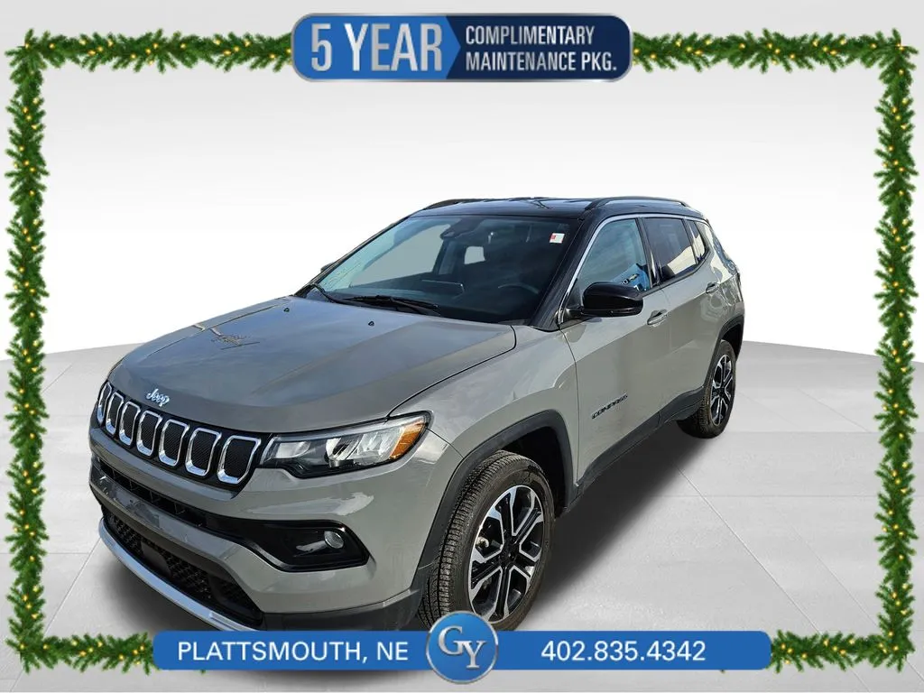 Gray 2022 Jeep Compass Limited for sale in Plattsmouth, NE