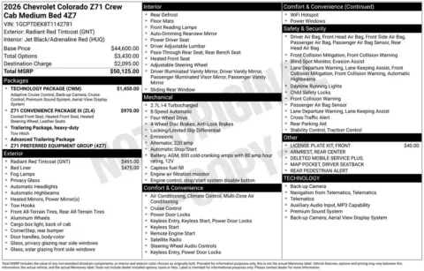 Photos of 2026 Chevrolet Colorado Z71 for sale in Plattsmouth, NE at Gregg Young Chevrolet Of Plattsmouth