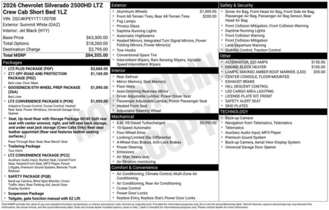 Photos of 2026 Chevrolet Silverado 2500HD LTZ for sale in Plattsmouth, NE at Gregg Young Chevrolet Of Plattsmouth