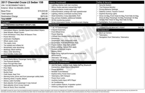 Photos of 2017 Chevrolet Cruze LS for sale in Plattsmouth, NE at Gregg Young Chevrolet Of Plattsmouth