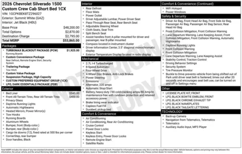 Photos of 2026 Chevrolet Silverado 1500 Custom for sale in Plattsmouth, NE at Gregg Young Chevrolet Of Plattsmouth