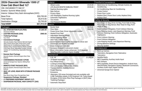 Photos of 2026 Chevrolet Silverado 1500 LT for sale in Plattsmouth, NE at Gregg Young Chevrolet Of Plattsmouth