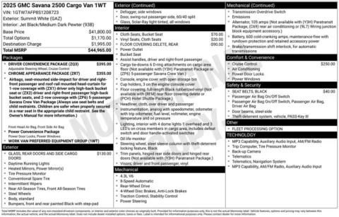 Photos of 2025 GMC Savana 2500 Work Van for sale in Plattsmouth, NE at Gregg Young Chevrolet Of Plattsmouth
