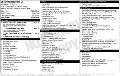 Photos of 2026 Chevrolet Trax LT for sale in Plattsmouth, NE at Gregg Young Chevrolet Of Plattsmouth