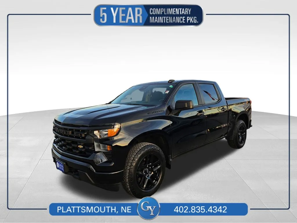 Black 2023 Chevrolet Silverado 1500 Custom for sale in Plattsmouth, NE