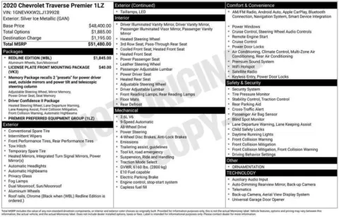 Photos of 2020 Chevrolet Traverse Premier for sale in Plattsmouth, NE at Gregg Young Chevrolet Of Plattsmouth