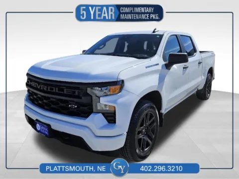 White 2023 Chevrolet Silverado 1500 Custom for sale in Plattsmouth, NE