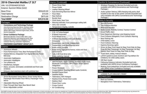 Photos of 2016 CHEVROLET MALIBU LT for sale in Plattsmouth, NE at Gregg Young Chevrolet Of Plattsmouth