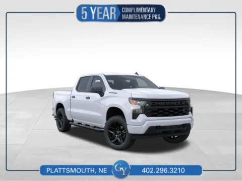 White 2026 Chevrolet Silverado 1500 Custom for sale in Plattsmouth, NE