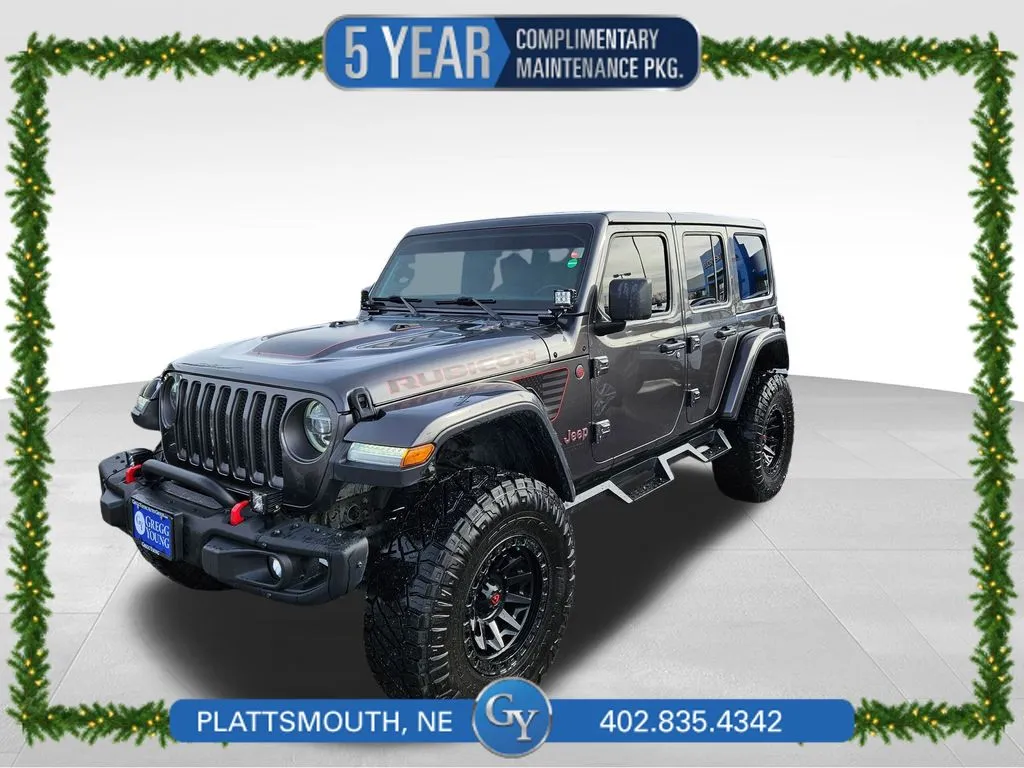 Gray 2019 Jeep Wrangler Unlimited Rubicon for sale in Plattsmouth, NE