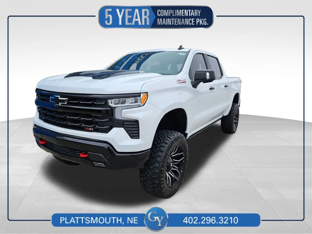 White 2025 Chevrolet Silverado 1500 LT Trail Boss for sale in Plattsmouth, NE