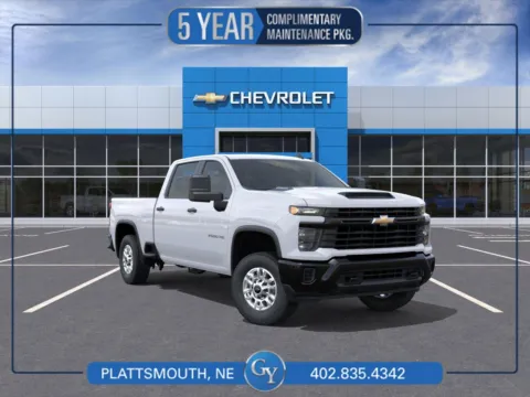 White 2025 Chevrolet Silverado 2500HD Work Truck for sale in Plattsmouth, NE