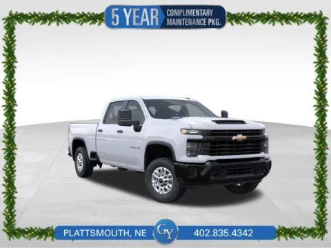 White 2025 Chevrolet Silverado 2500HD Work Truck for sale in Plattsmouth, NE