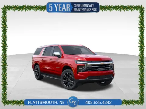 Red 2025 Chevrolet Suburban Premier for sale in Plattsmouth, NE