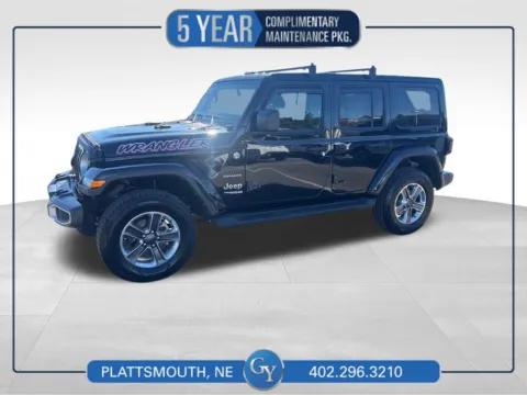 Black 2022 Jeep Wrangler Unlimited Sahara for sale in Plattsmouth, NE