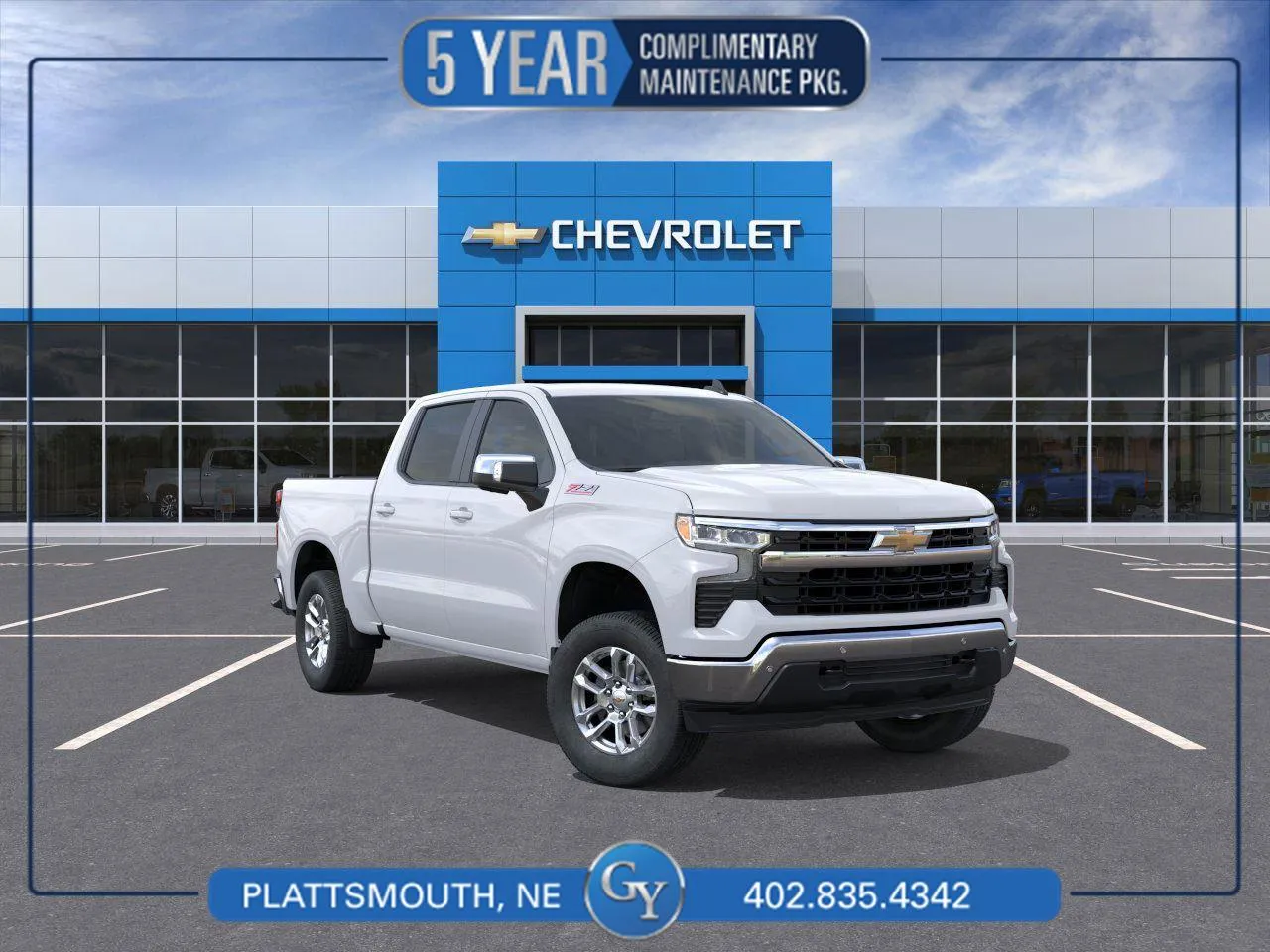White 2026 Chevrolet Silverado 1500 LT for sale in Plattsmouth, NE