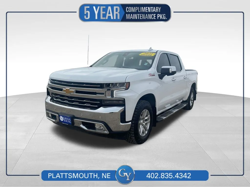 White 2021 Chevrolet Silverado 1500 LTZ for sale in Plattsmouth, NE