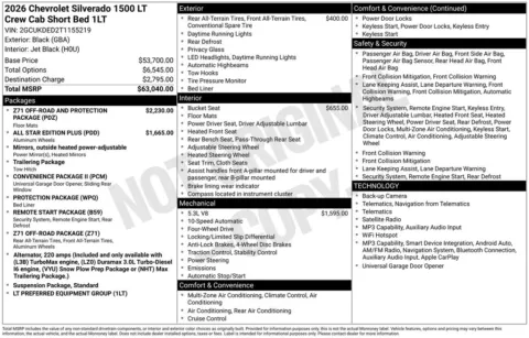 Photos of 2026 Chevrolet Silverado 1500 LT for sale in Plattsmouth, NE at Gregg Young Chevrolet Of Plattsmouth