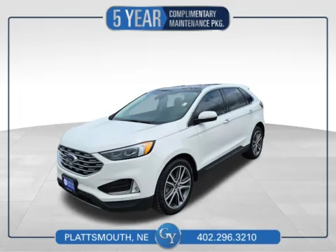 White 2022 Ford Edge Titanium for sale in Plattsmouth, NE