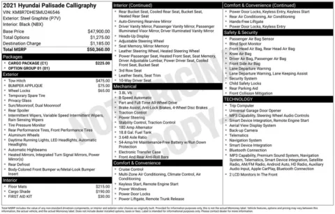 Photos of 2021 Hyundai Palisade Calligraphy for sale in Plattsmouth, NE at Gregg Young Chevrolet Of Plattsmouth