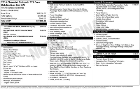 Photos of 2016 Chevrolet Colorado Z71 for sale in Plattsmouth, NE at Gregg Young Chevrolet Of Plattsmouth