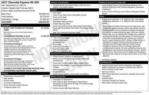 Photos of 2027 Chevrolet Equinox RS for sale in Plattsmouth, NE at Gregg Young Chevrolet Of Plattsmouth