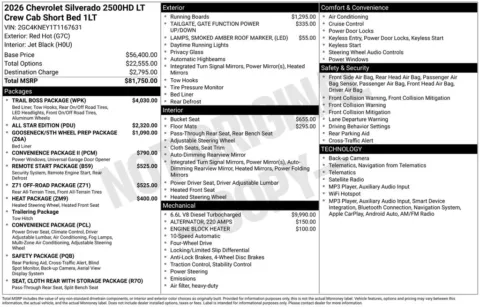 Photos of 2026 Chevrolet Silverado 2500 HD LT for sale in Plattsmouth, NE at Gregg Young Chevrolet Of Plattsmouth