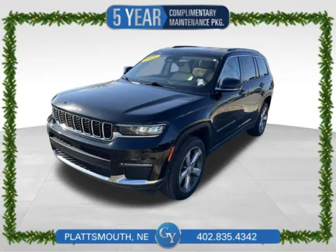 Black 2022 Jeep Grand Cherokee L Limited for sale in Plattsmouth, NE