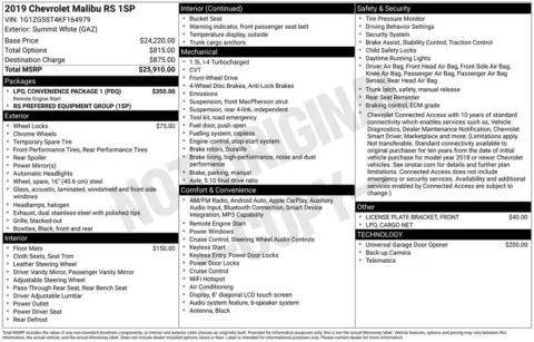 Photos of 2019 Chevrolet Malibu RS for sale in Plattsmouth, NE at Gregg Young Chevrolet Of Plattsmouth