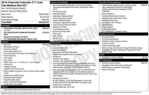 Photos of 2016 Chevrolet Colorado 4WD Z71 for sale in Plattsmouth, NE at Gregg Young Chevrolet Of Plattsmouth