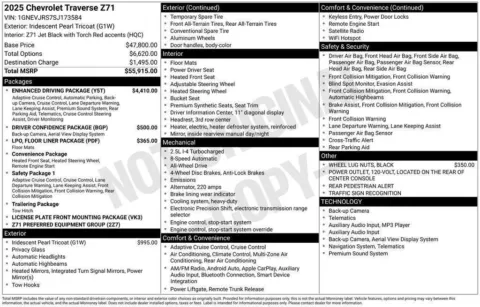 Photos of 2025 CHEVROLET TRAVERSE Z71 for sale in Plattsmouth, NE at Gregg Young Chevrolet Of Plattsmouth