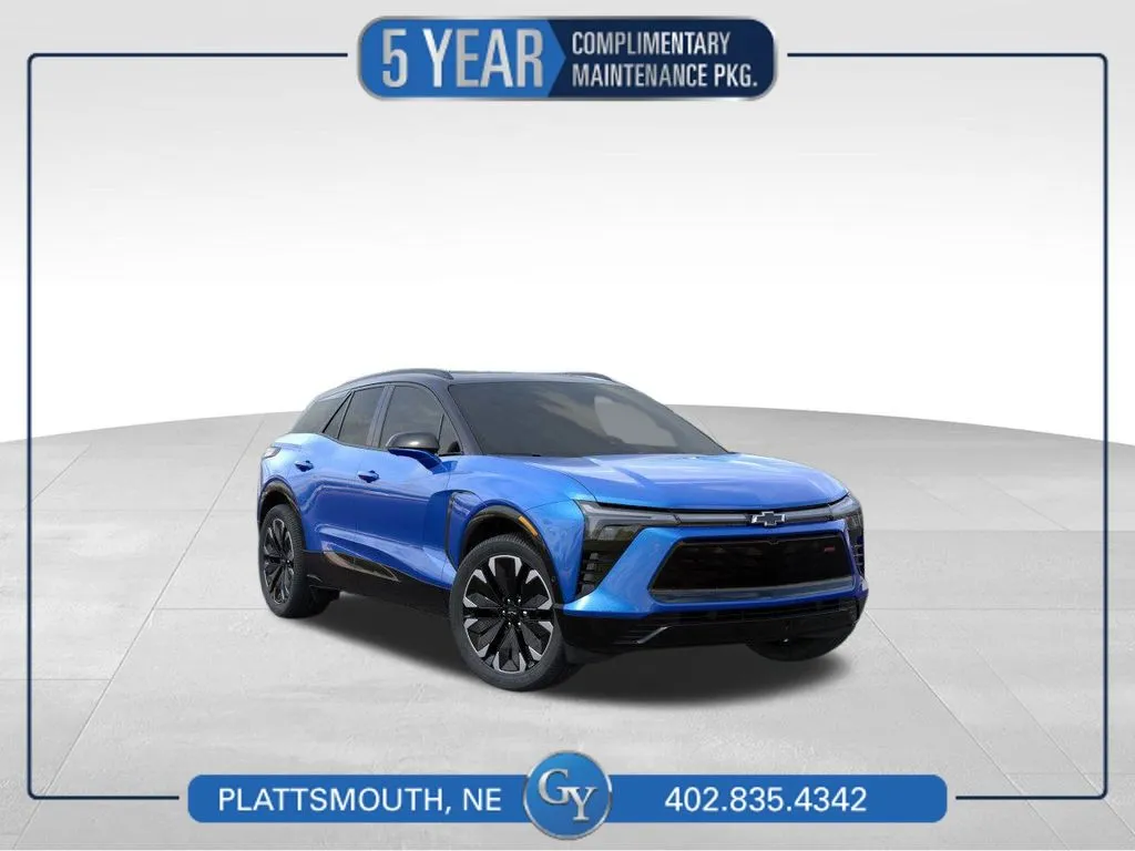 Blue 2025 Chevrolet Blazer EV RS for sale in Plattsmouth, NE