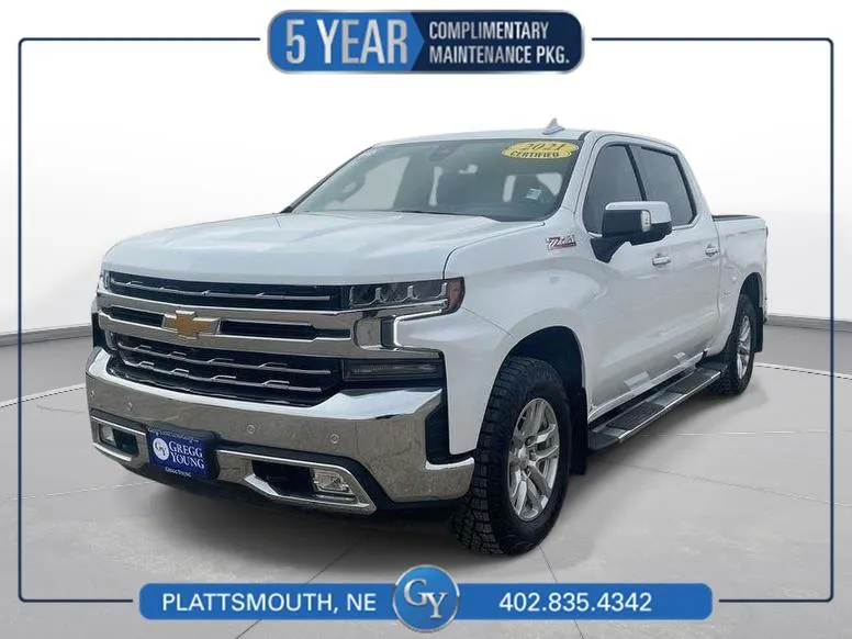 White 2021 Chevrolet Silverado 1500 LTZ for sale in Plattsmouth, NE