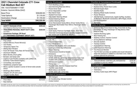 Photos of 2021 Chevrolet Colorado Z71 for sale in Plattsmouth, NE at Gregg Young Chevrolet Of Plattsmouth