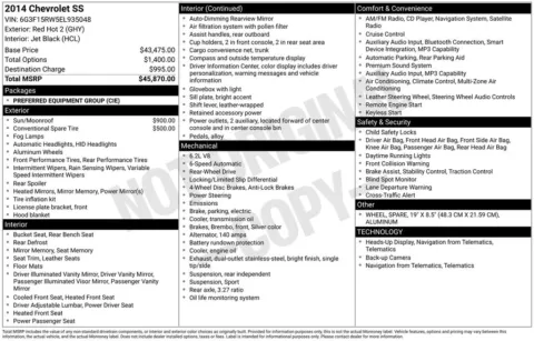 Photos of 2014 Chevrolet SS for sale in Plattsmouth, NE at Gregg Young Chevrolet Of Plattsmouth