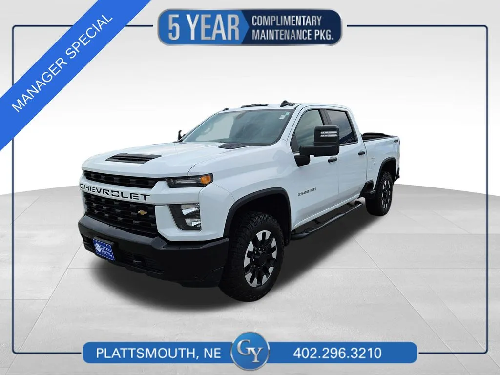 White 2020 Chevrolet Silverado 2500HD Custom for sale in Plattsmouth, NE