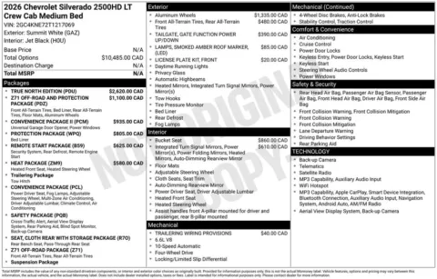 Photos of 2026 Chevrolet Silverado 2500 HD LT for sale in Plattsmouth, NE at Gregg Young Chevrolet Of Plattsmouth