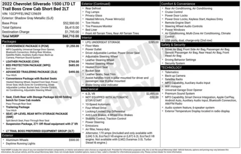 Photos of 2022 Chevrolet Silverado 1500 LTD LT Trail Boss for sale in Plattsmouth, NE at Gregg Young Chevrolet Of Plattsmouth