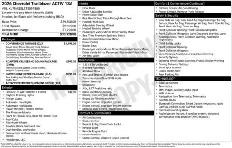 Photos of 2026 Chevrolet TrailBlazer ACTIV for sale in Plattsmouth, NE at Gregg Young Chevrolet Of Plattsmouth