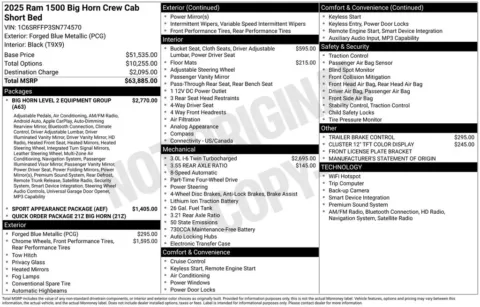 Photos of 2025 Ram 1500 Big Horn/Lone Star for sale in Plattsmouth, NE at Gregg Young of Plattsmouth