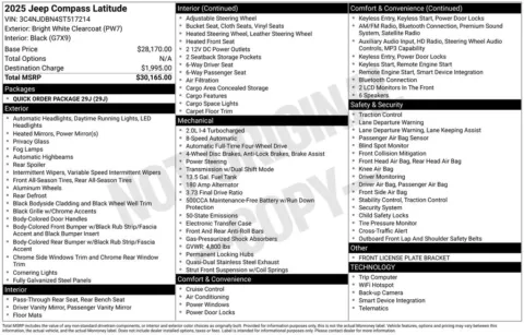 Photos of 2025 Jeep Compass Latitude for sale in Plattsmouth, NE at Gregg Young of Plattsmouth