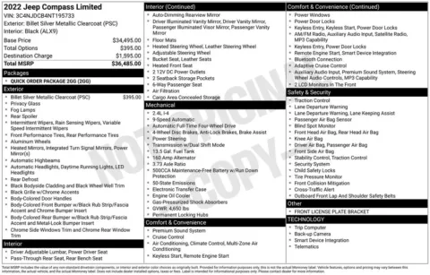 Photos of 2022 Jeep Compass Limited for sale in Plattsmouth, NE at Gregg Young of Plattsmouth