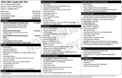 Photos of 2023 GMC Acadia SLE for sale in Plattsmouth, NE at Gregg Young of Plattsmouth