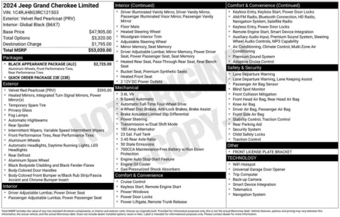 Photos of 2024 Jeep Grand Cherokee Limited for sale in Atlantic, IA at Gregg Young of Atlantic