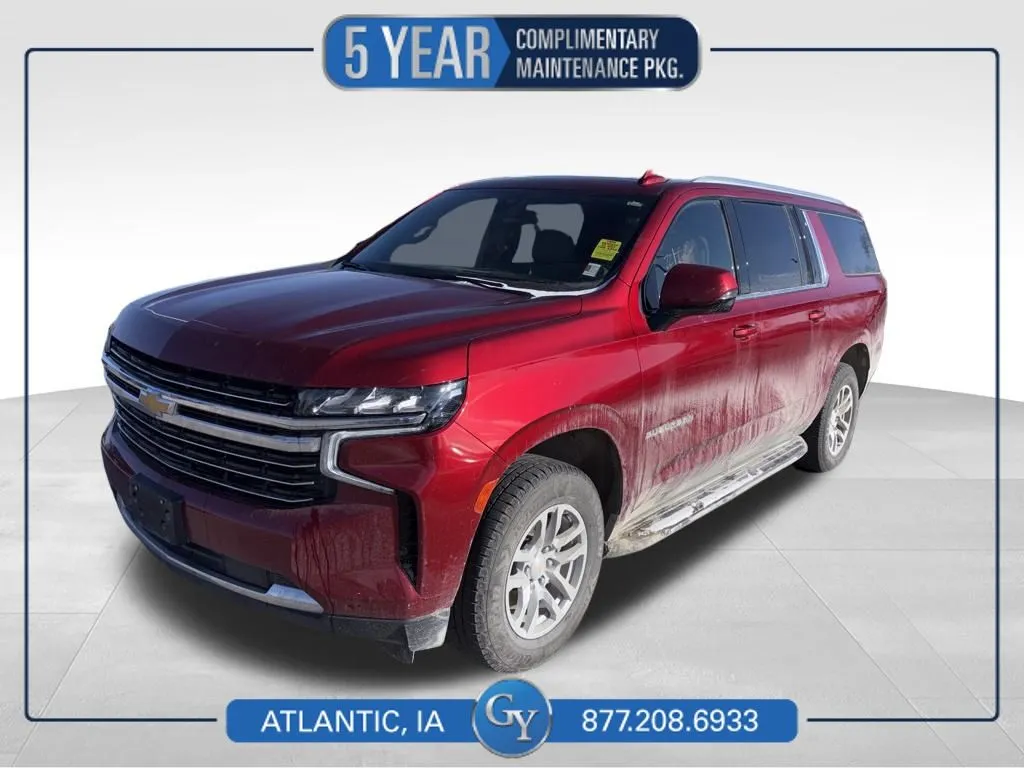 Red 2022 Chevrolet Suburban LT for sale in Atlantic, IA