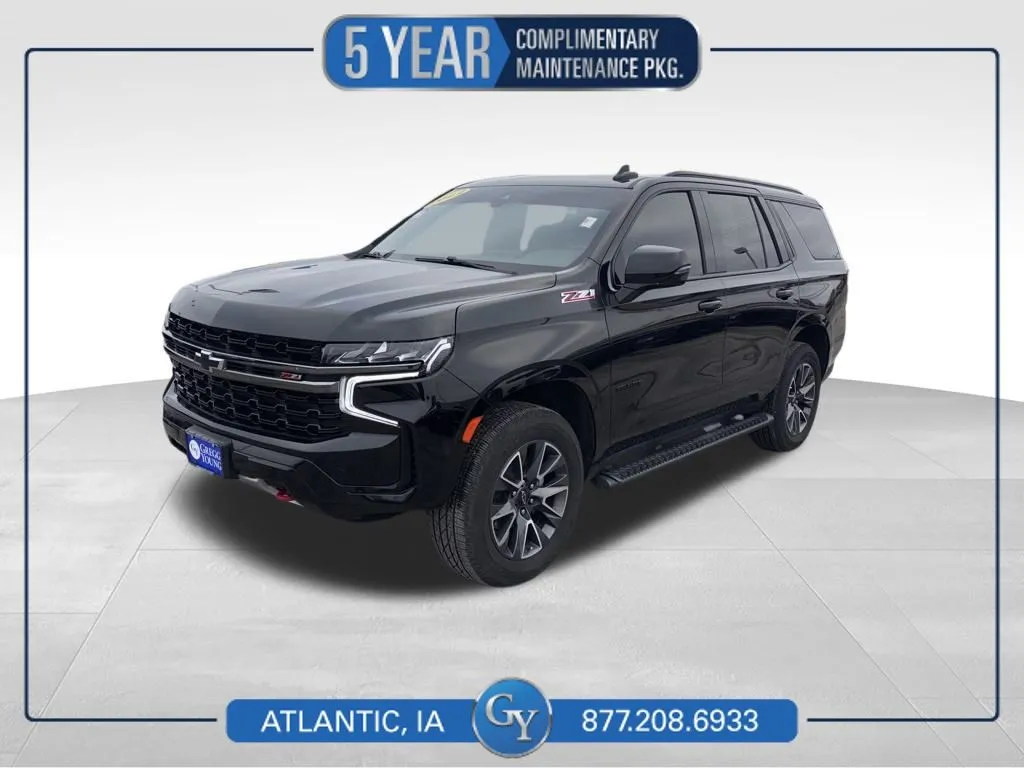 Black 2022 Chevrolet Tahoe Z71 for sale in Atlantic, IA