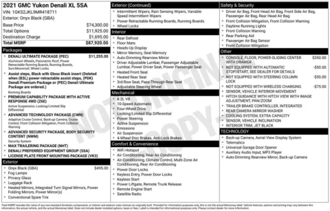 Photos of 2021 GMC Yukon XL Denali for sale in Atlantic, IA at Gregg Young of Atlantic