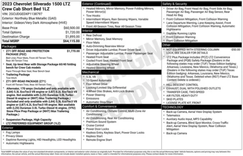 Photos of 2023 Chevrolet Silverado 1500 LTZ for sale in Atlantic, IA at Gregg Young Chrysler Dodge Jeep Ram of Atlantic