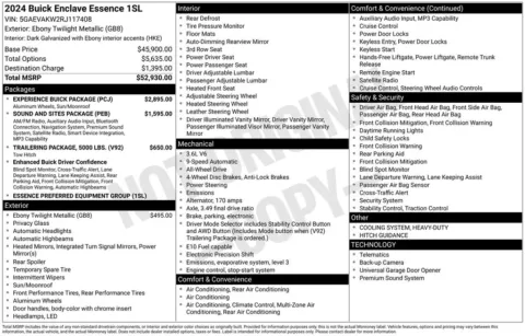Photos of 2024 Buick Enclave Essence for sale in Atlantic, IA at Gregg Young Chrysler Dodge Jeep Ram of Atlantic