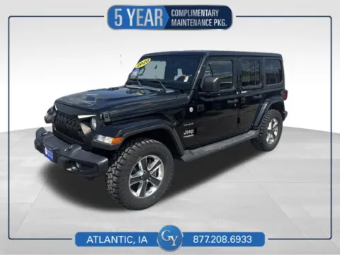 Black 2020 Jeep Wrangler Unlimited Sahara for sale in Atlantic, IA
